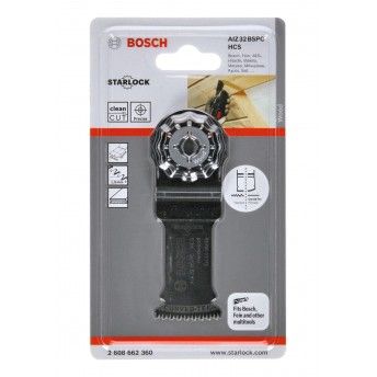 Lâmina de serra de imersão HCS AIZ 32 BSPC Hard Wood refª 2608662360 BOSCH Lâmina de serra de imersão HCS AIZ 32 BSPC Hard Wood refª 2608662360 BOSCH