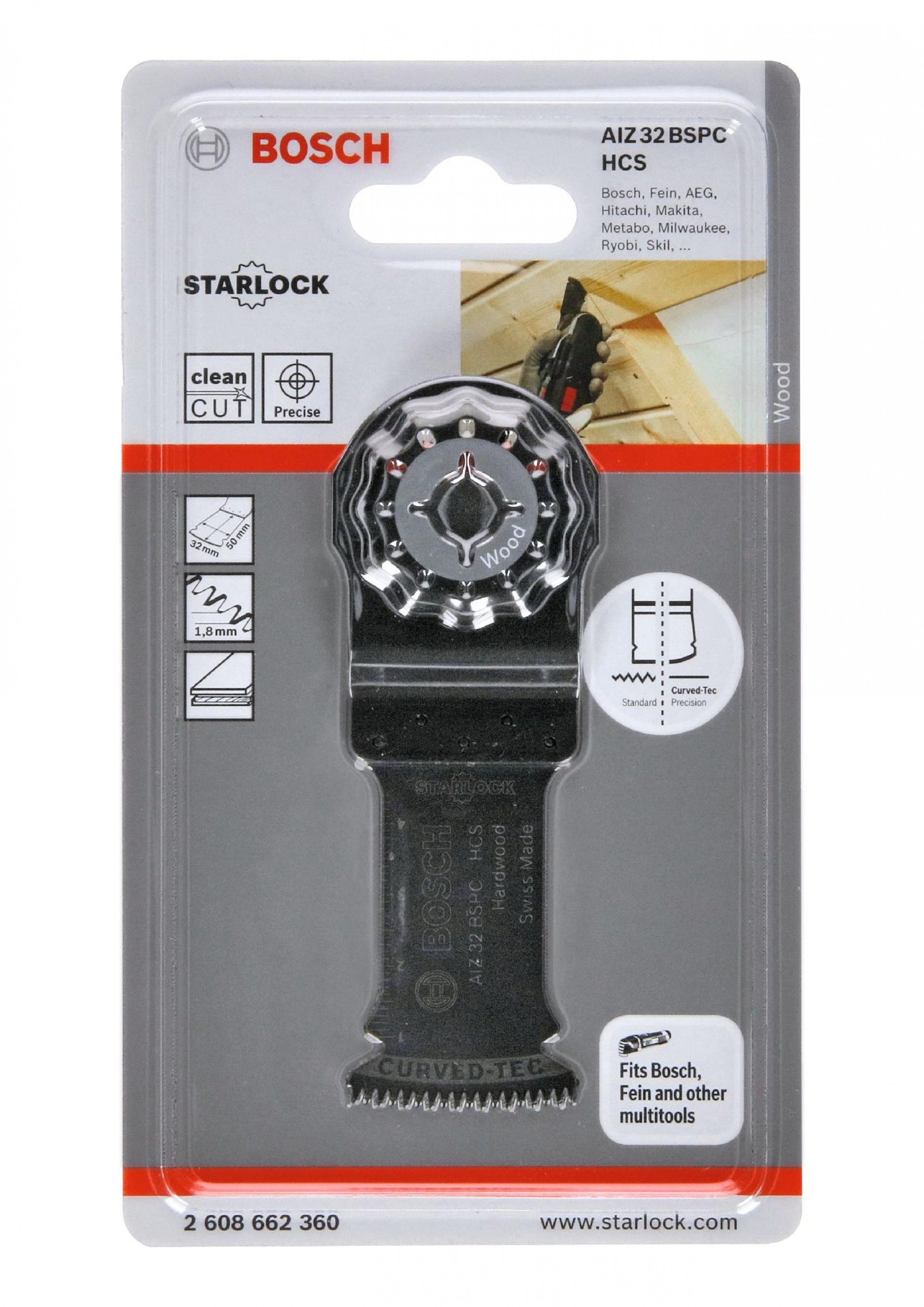 Lâmina de serra de imersão HCS AIZ 32 BSPC Hard Wood refª 2608662360 BOSCH