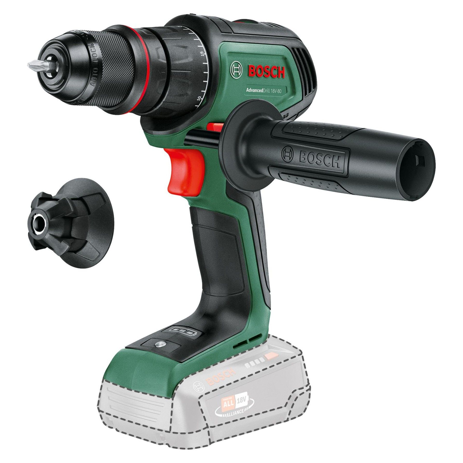 Aparafusadora sem fio AdvancedDrill 18V-80 QuickSnap refª 06039E2000 BOSCH