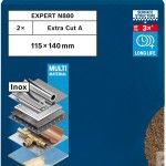 Esponja n�o tecido EXPERT N880 para lixar manual, 115 x 140 mm, grosseiro A, 2 unidades ref� 2608901