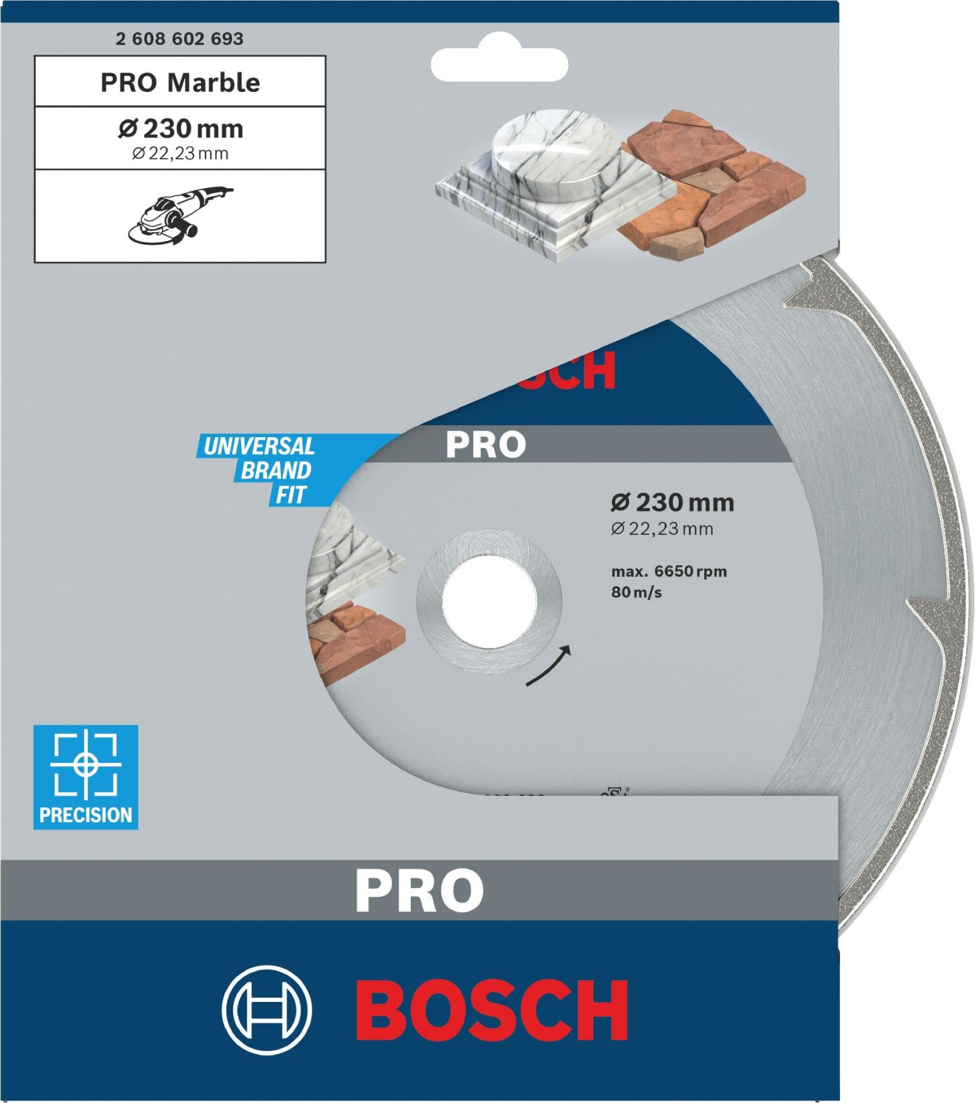 PRO Marble Diamond Disc, 230 x 22,23 mm refª 2608602693 BOSCH