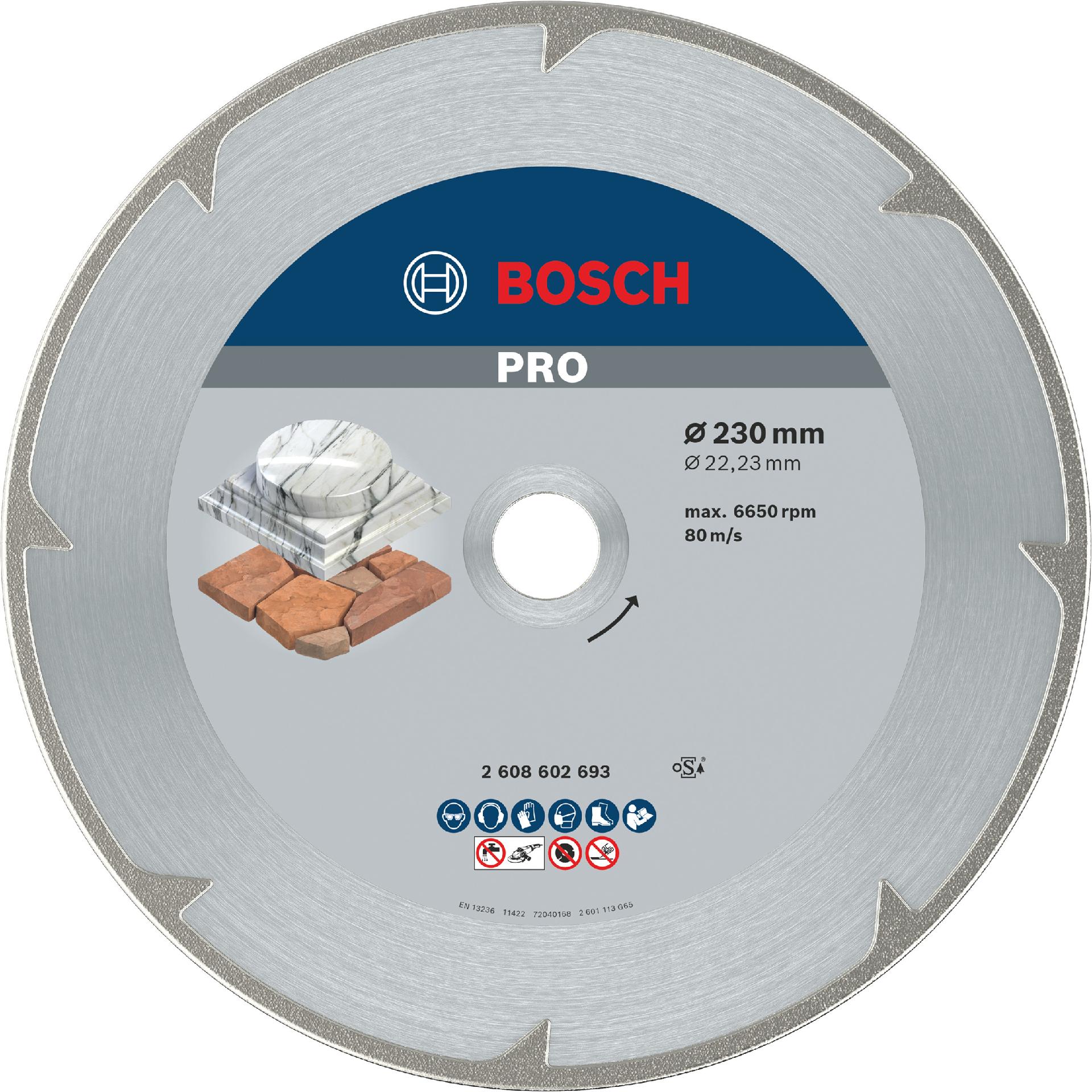 PRO Marble Diamond Disc, 230 x 22,23 mm refª 2608602693 BOSCH