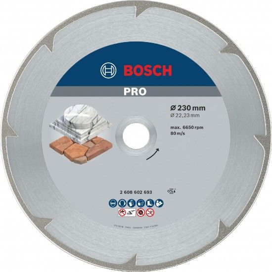 PRO Marble Diamond Disc, 230 x 22,23 mm ref� 2608602693 BOSCH