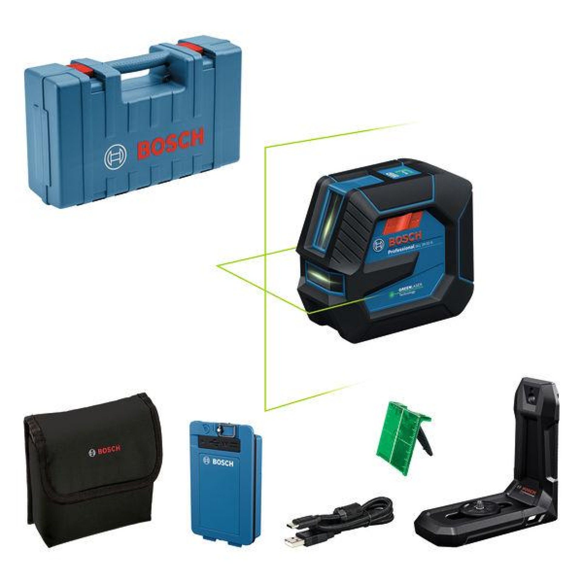 Nível laser de linhas GLL 20-22 G Professional refª 0601065602 BOSCH