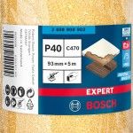 Rolo de lixa EXPERT C470 para lixado manual 93 mm, 5 m, G 40 ref� 2608900902 BOSCH