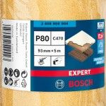Rolo de lixa EXPERT C470 para lixado manual 93 mm, 5 m, G 80 ref� 2608900904 BOSCH