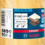 Rolo de lixa EXPERT C470 para lixado manual 93 mm, 5 m, G 120 ref� 2608900905 BOSCH