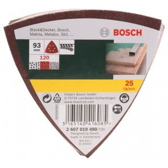 Discos p/lixadora Delta G120 25p� ref� 2607019490 BOSCH