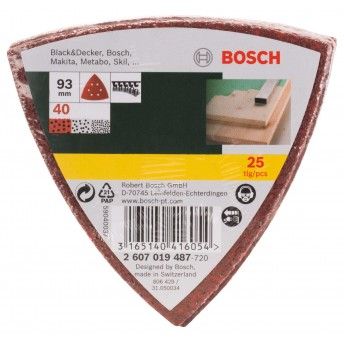 Discos p/lixadora Delta G40 25p� ref� 2607019487 BOSCH