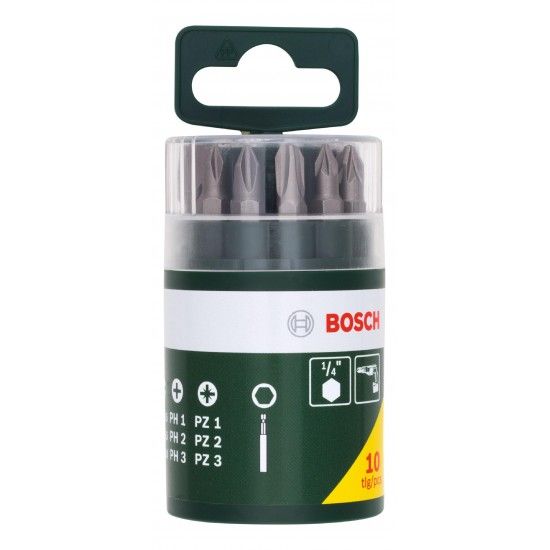 Kit Bits e porta-bits ¼ 10pç refª 2607019454 BOSCH Kit Bits e porta-bits ¼ 10pç refª 2607019454 BOSCH