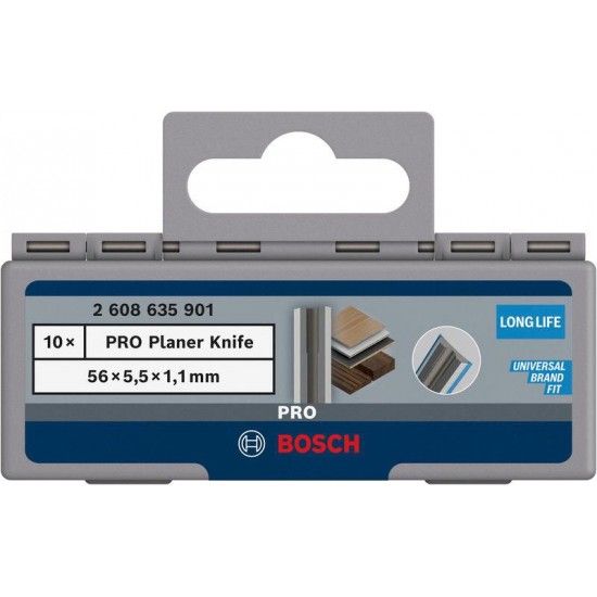 Lamina Plaina Planer Knife, 56 x 5.5 x 1.1 mm refª 2608635901 BOSCH Lamina Plaina Planer Knife, 56 x 5.5 x 1.1 mm refª 2608635901 BOSCH