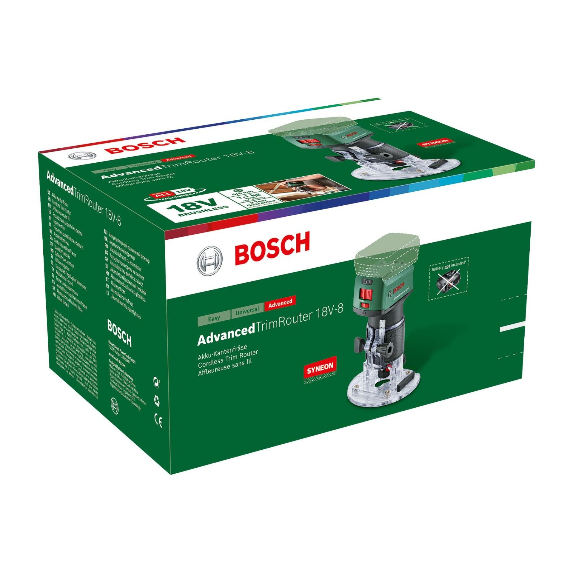 Tupia sem fio AdvancedTrimRouter 18V-8 refª 06039D5000 BOSCH
