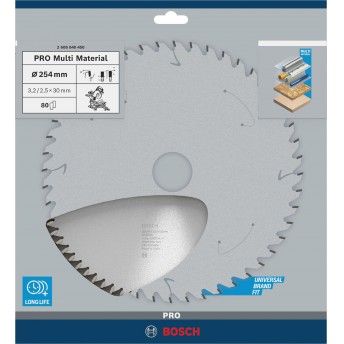 Disco PRO Multi Material, 254 x 3,2 x 30 mm, T80 ref� 2608640450 BOSCH