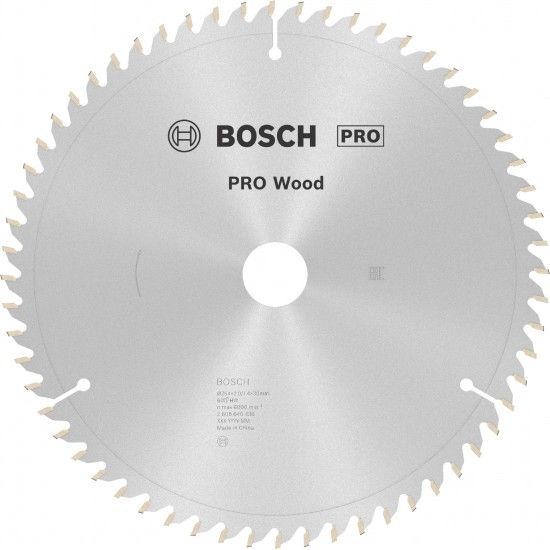 Disco PRO Wood, 254 x 2 x 30 mm, T60 refª 2608640436 BOSCH Disco PRO Wood, 254 x 2 x 30 mm, T60 refª 2608640436 BOSCH