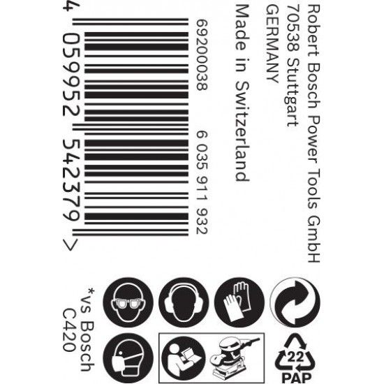 Rolo de lixa EXPERT C470 para lixado manual 115 mm, 5 m, G 120 ref� 2608900899 BOSCH