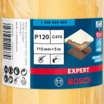 Rolo de lixa EXPERT C470 para lixado manual 115 mm, 5 m, G 120 ref� 2608900899 BOSCH