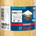 Rolo de lixa EXPERT C470 para lixado manual 115 mm, 5 m, G 40 ref� 2608900896 BOSCH