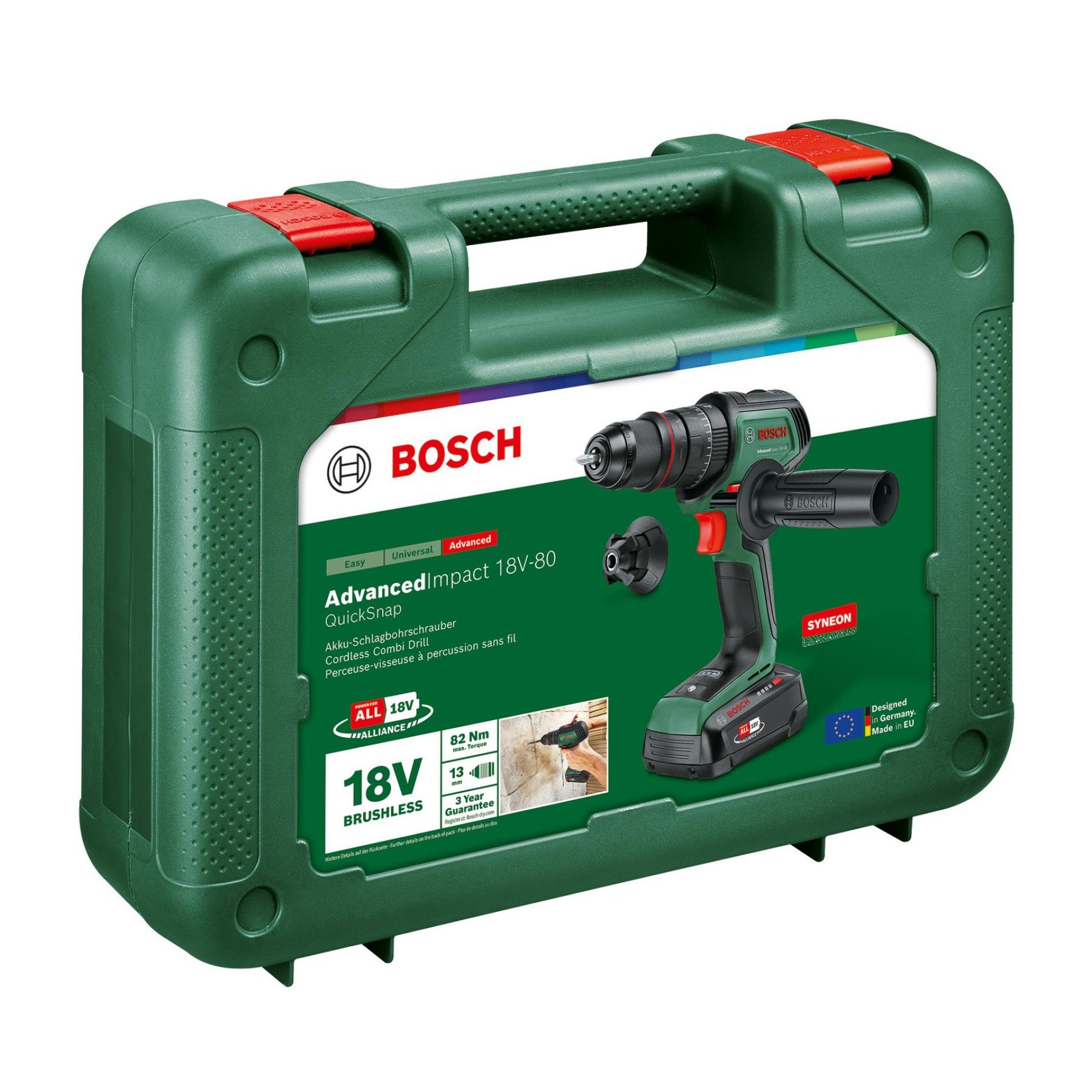 Aparafusadora com percussão sem fio AdvancedImpact 18V-80 QuickSnap refª 06039E2101 BOSCH