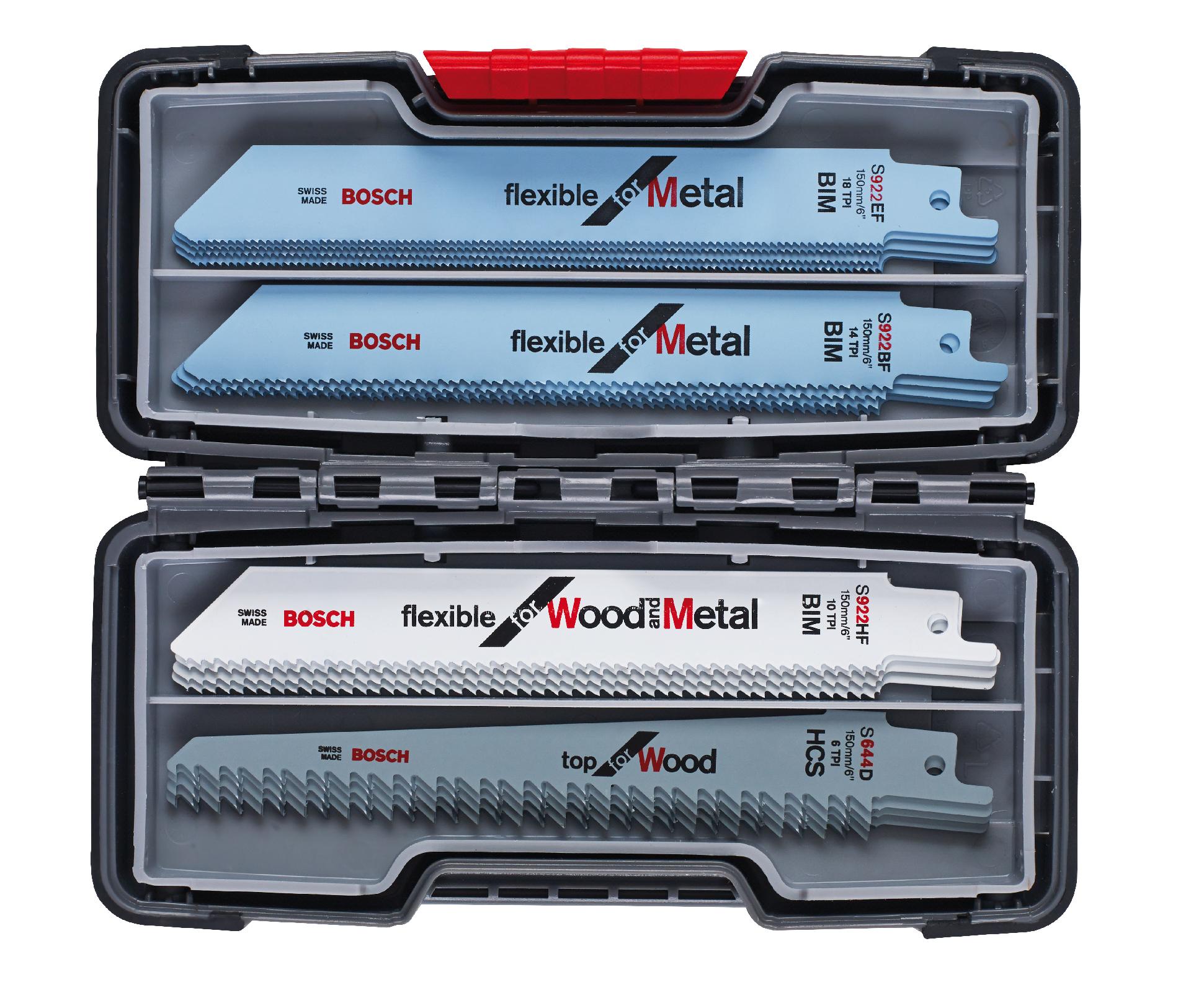 Conjunto de 20 lâminas de serra sabre Wood and Metal refª 2607010902 BOSCH