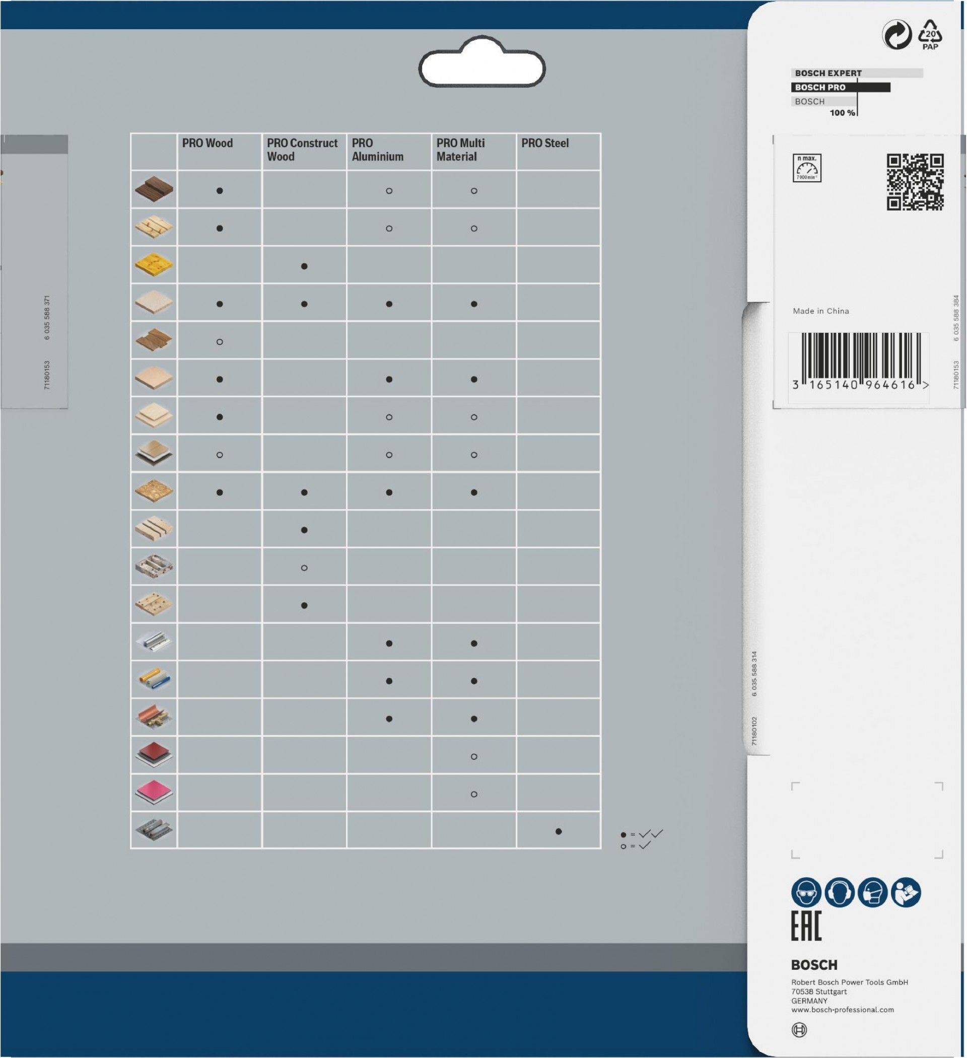Disco PRO Wood, 216 x 2,6 x 30 mm, T22 refª 2608838410 BOSCH