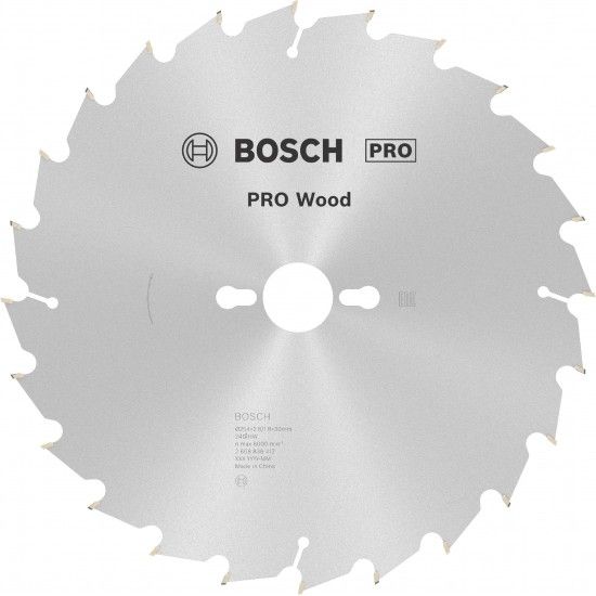 Disco PRO Wood, 254 x 2,8 x 30 mm, T24 ref� 2608838412 BOSCH