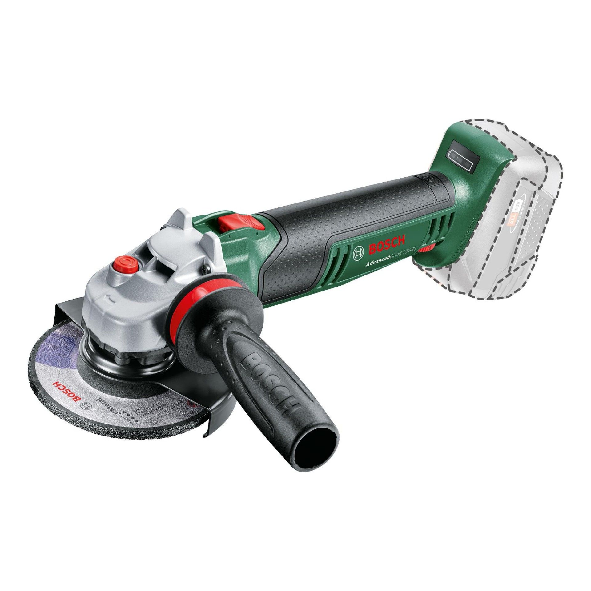 Rebarbadora sem fio AdvancedGrind 18V-80 refª 06033E5100 BOSCH