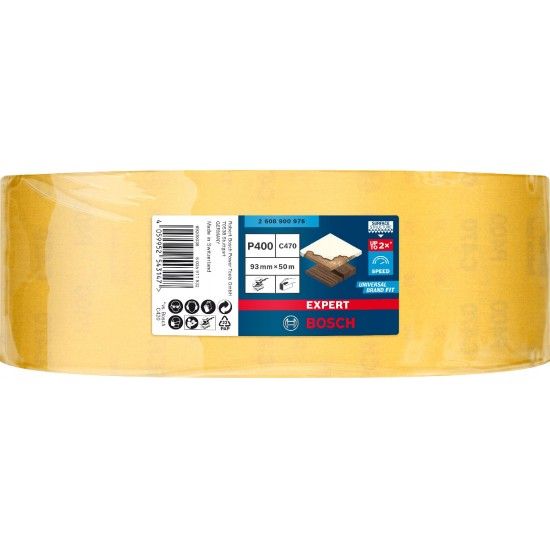 Rolo de lixa EXPERT C470 para lixado manual 93 mm x 50 m, G 400 refª 2608900976 BOSCH Rolo de lixa EXPERT C470 para lixado manual 93 mm x 50 m, G 400 refª 2608900976 BOSCH