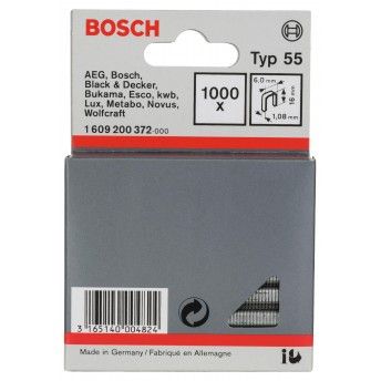 Agrafo estreito, tipo 55 refª 1609200372 BOSCH Agrafo estreito, tipo 55 refª 1609200372 BOSCH