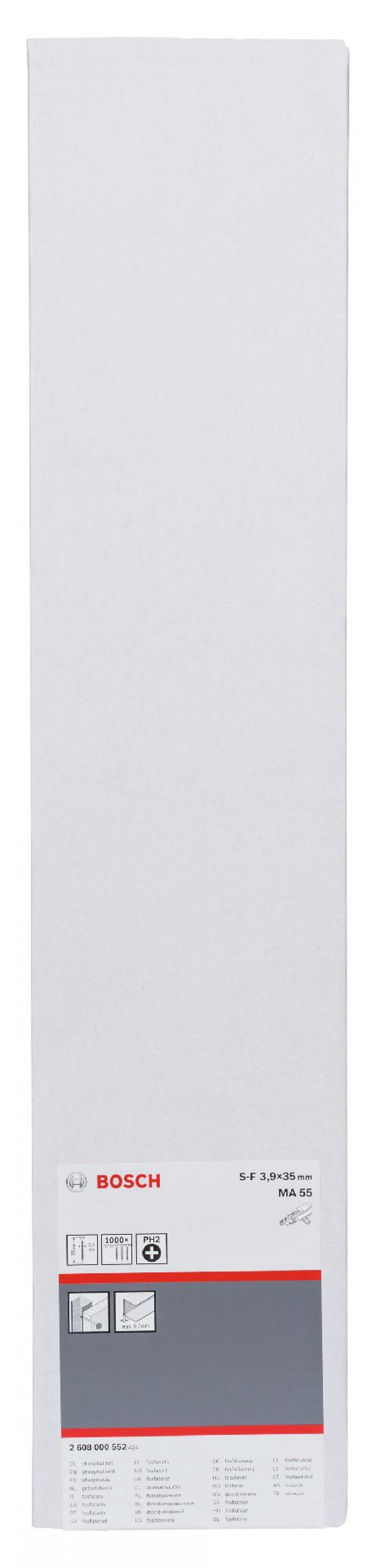 Parafuso de montagem rápida rosca fina 3,9 x 35 refª 2608000552 BOSCH