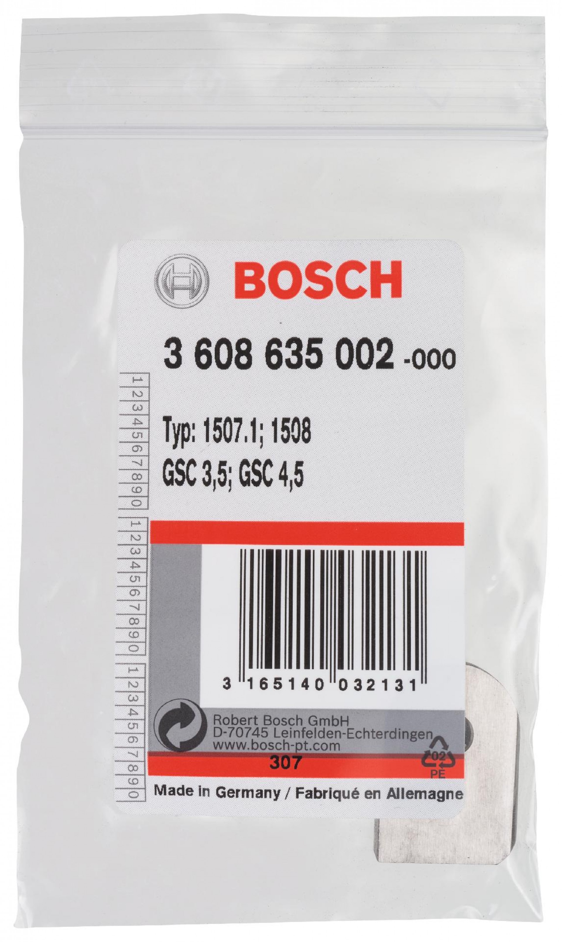Lâmina inferior refª 3608635002 BOSCH