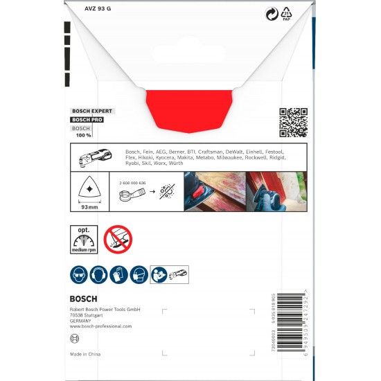 Acess�rios de multiferramenta Acess�rio multiferramenta PRO AVZ 93 G, 93 mm ref� 2608669125 BOSCH