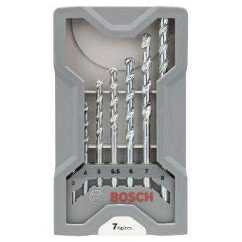 Kit Brocas para alvenaria, 7 unidades, CYL-1, 3/4/5/5,5/6/7/8 mm refª 2607017035 BOSCH Kit Brocas para alvenaria, 7 unidades, CYL-1, 3/4/5/5,5/6/7/8 mm refª 2607017035 BOSCH