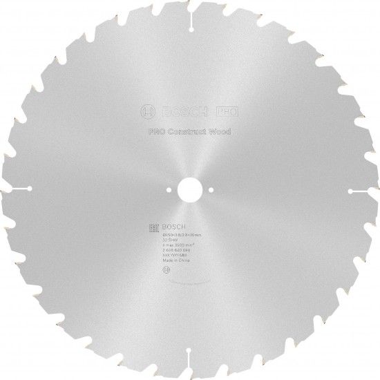 Disco PRO Construct Wood, 450 x 3,8 x 30 mm ref� 2608640694 BOSCH