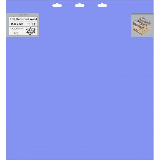 Disco PRO Construct Wood, 450 x 3,8 x 30 mm ref� 2608640694 BOSCH