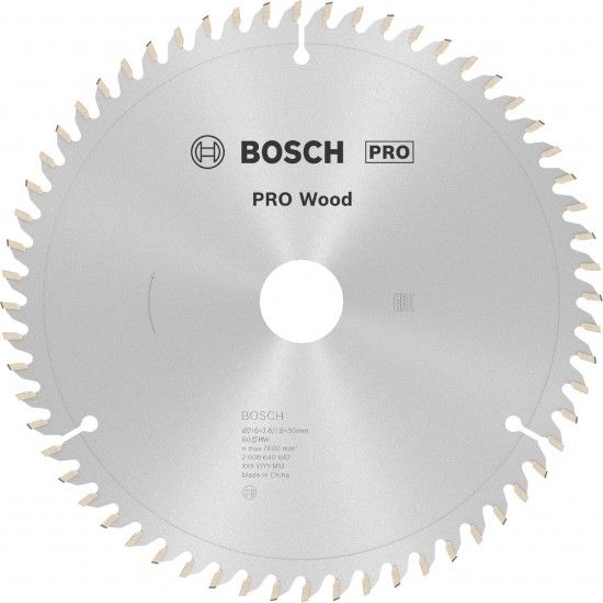 Disco PRO Wood, 216 x 2,8 x 30 mm, T60 ref� 2608640642 BOSCH