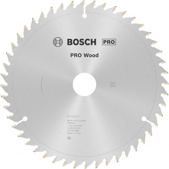 Disco PRO Wood, 216 x 2,8 x 30 mm, T48 refª 2608640641 BOSCH Disco PRO Wood, 216 x 2,8 x 30 mm, T48 refª 2608640641 BOSCH