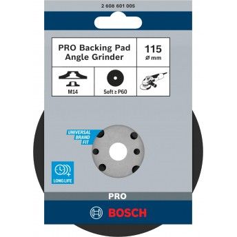 PRO Backing Pad Soft, 115 mm, M14 refª 2608601005 BOSCH PRO Backing Pad Soft, 115 mm, M14 refª 2608601005 BOSCH