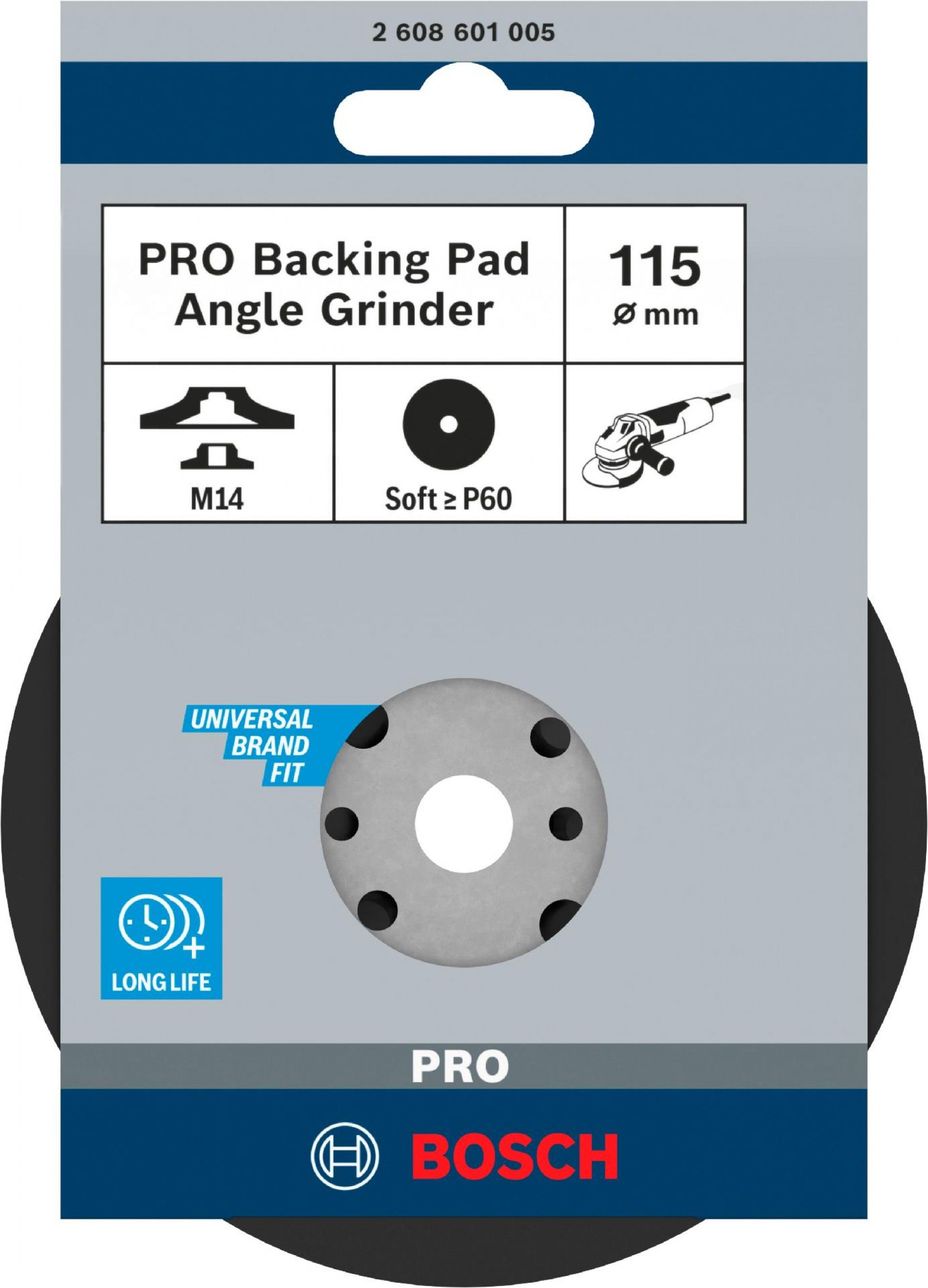 PRO Backing Pad Soft, 115 mm, M14 refª 2608601005 BOSCH