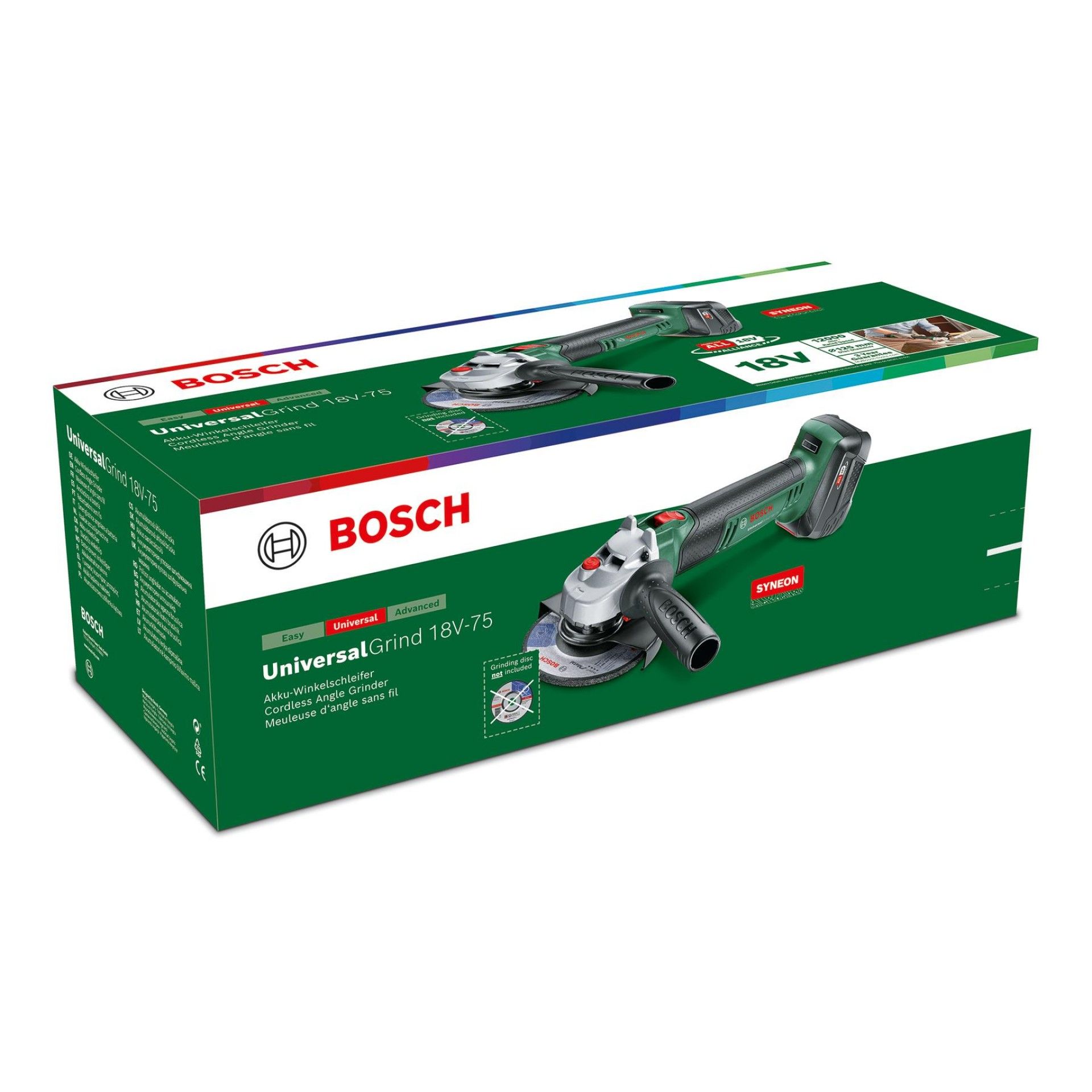Rebarbadoras sem fio UniversalGrind 18V-75 refª 06033E5004 BOSCH