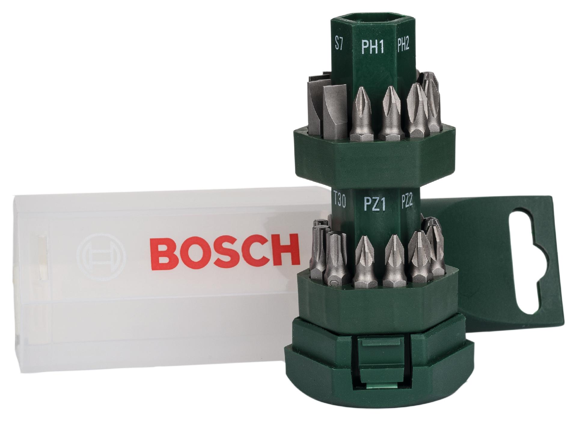 Kit Bits e porta-bits ¼ Big Bit 25pç refª 2607019503 BOSCH