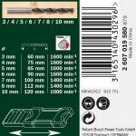 Kit brocas para madeira Mini X-Line  7p� ref� 2607019580 Bosch