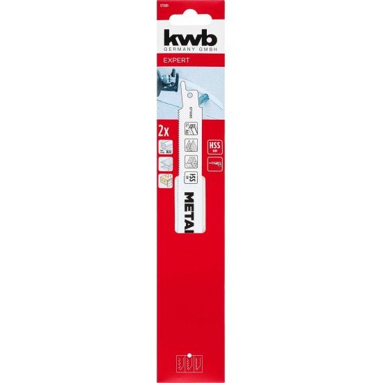 Lminas serra sabre BIM  metal 205mm 2p ref 49571085 KWB