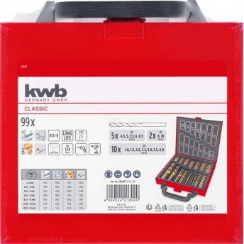 Mala 99 brocas titanio 1-10 ref 49421890 KWB