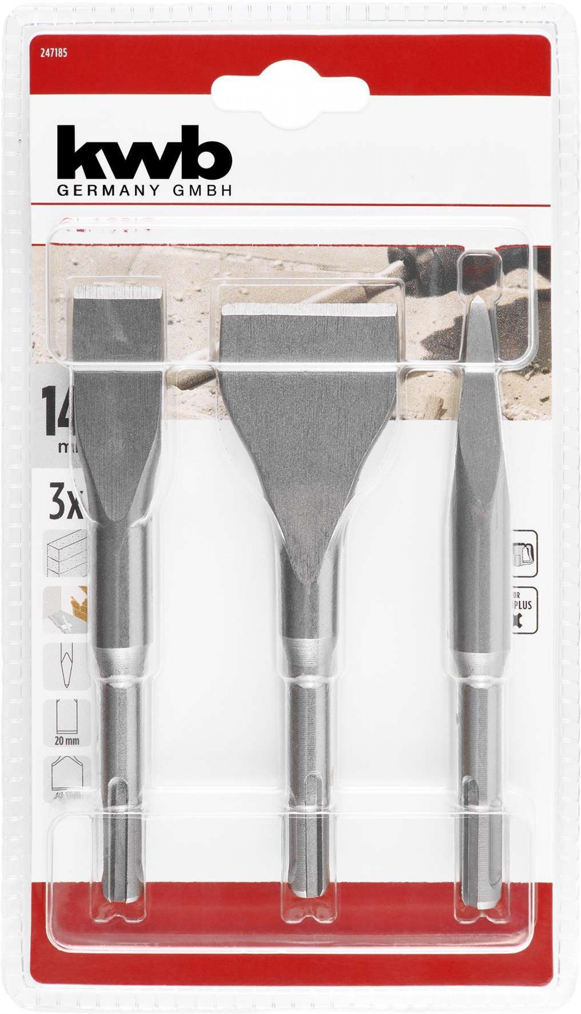 Jogo mini-Ponteiros Sds-Plus refª 49247185 KWB