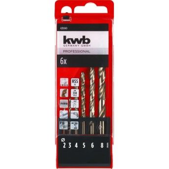 Jogo 6 brocas cobalto HSS-CO ref 49428040 KWB