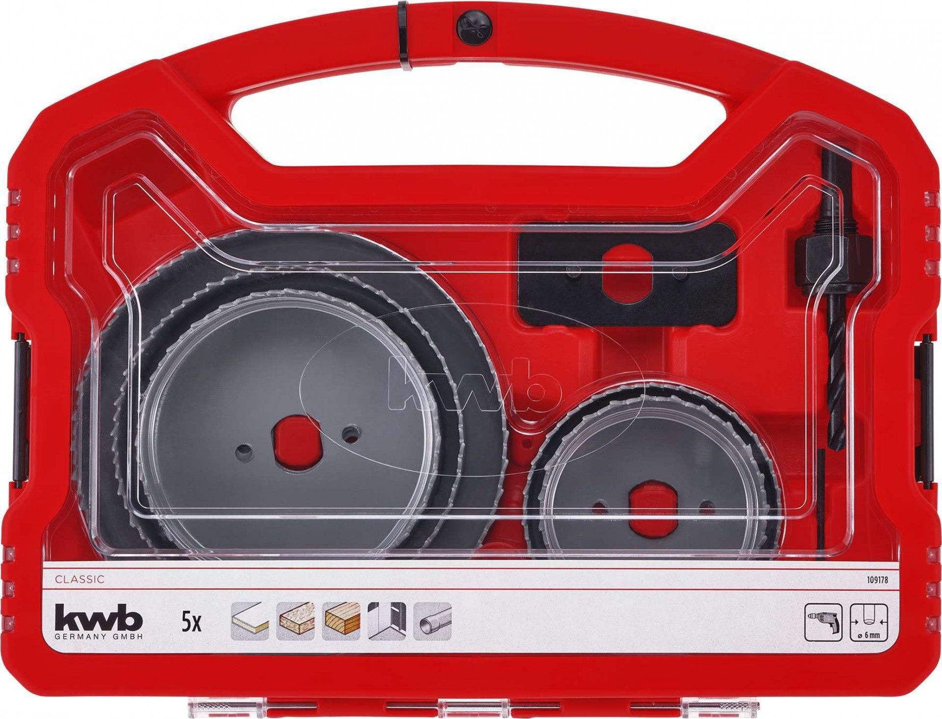 Kit cranianas Bi-metal 8pç PowerBox refª 49109178 KWB