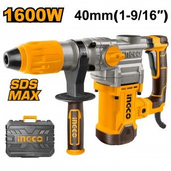 Martelo demolidor 1600w Sds-Max c/mala e acesrios ref RH1600388 Ingco