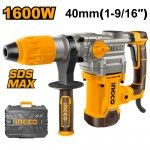 Martelo demolidor 1600w Sds-Max c/mala e acesrios ref RH1600388 Ingco