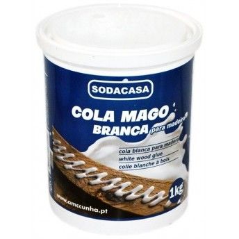Cola p/madeira branca 250g ref 46202 Mago