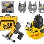 Kit prensadora Mini-Press 22V ACC L-box [578017 R30J]+ 2 Baterias 2.5Ah +Projetor led [175210 R220] 